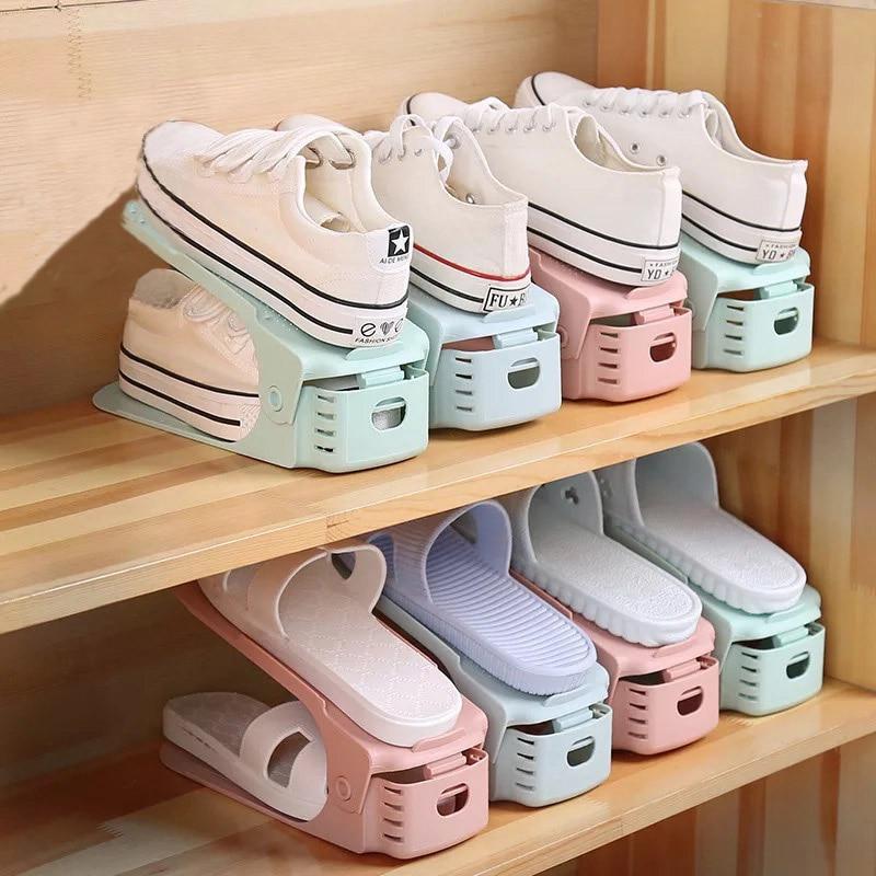 2019 New Shoe Rack Double Shoe Holder - A Shoe Storage Organizer Space Saving Storage Solution-Shoe Racks & Organizers-Cool Home Styling