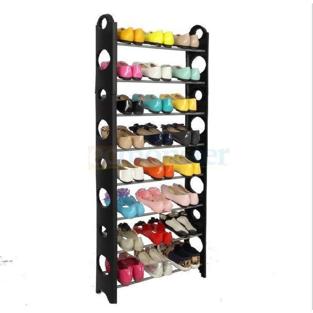 4/6/10 Tier 18/20/30/50 Pair Storage Organizer Free Standing Shoe Tower Rack