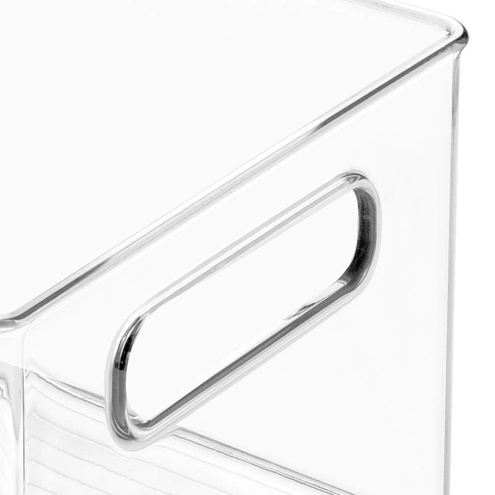 Amazon mdesign largeplastic storage organizer bin holds crafting sewing art supplies for home classroom studio cabinet or closet great for kids craft rooms 14 5 long 4 pack clear