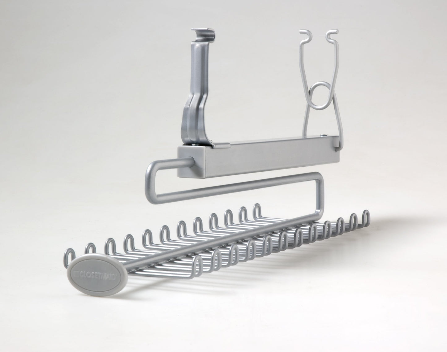 Buy closetmaid 78060 sliding tie belt rack for wire shelving satin chrome