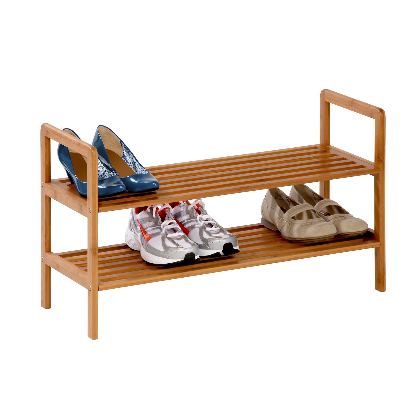 2-Shelf Bamboo Shoe Rack