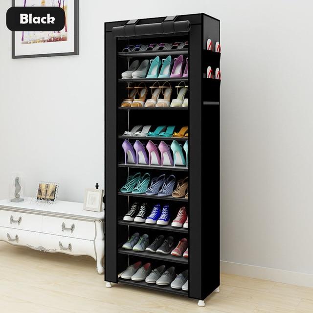 10-layer 9-grid Shoe cabinet Non-woven fabrics large Shoe rack organizer removable shoe storage for home furniture