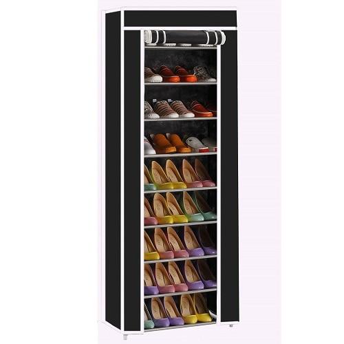 10 Layer Grid Shoe Rack Shelf Storage