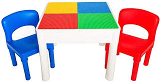 PlayBuild Kids 4 In 1 Play & Build Table Set With 2 Toddler Chairs $43.99 + Free Shipping