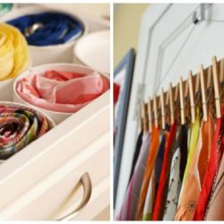 15 Super Simple Ways to Organize Scarves