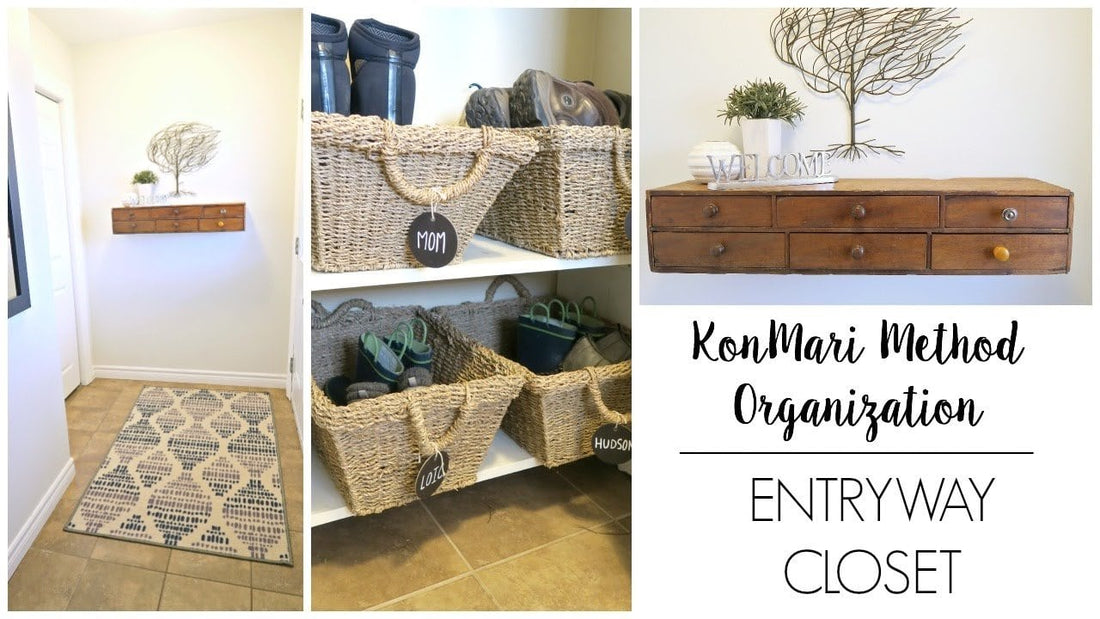 Sharing a tour of our small entryway since implementing the KonMari Method