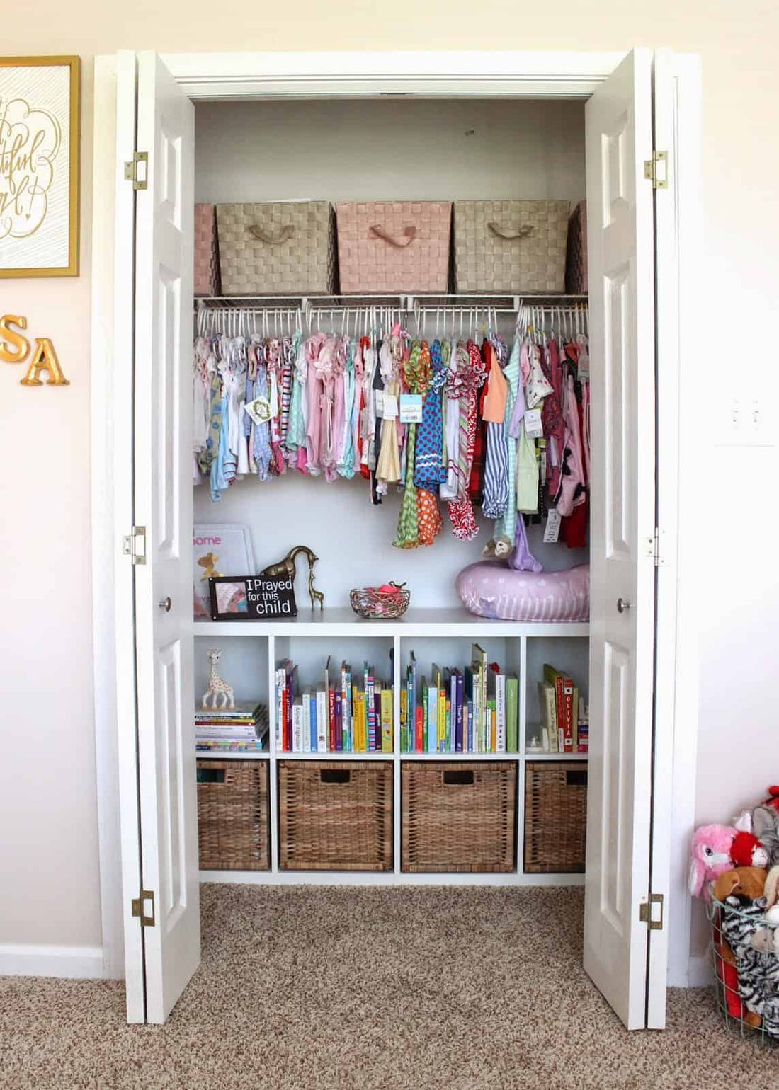 Managing closet space can be an absolute nightmare! I’m sure I’m not the only one that has spent countless hours scouring Pinterest for some help and tips on how to wrangle the closet mess