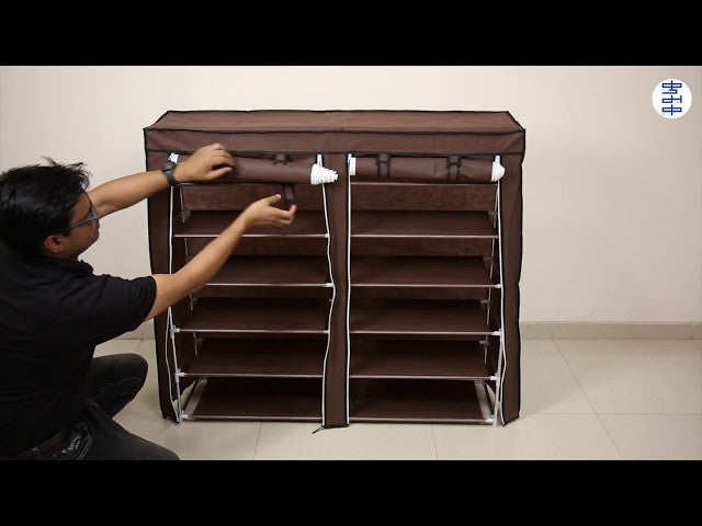 Steps to assemble the Shoe Rack..