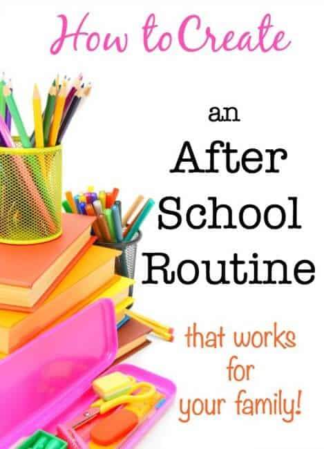 Here's how to put into place a flexible after school routine that allows your kids some time to wind down after a big day at school before moving into all of the after school work and activities that follow