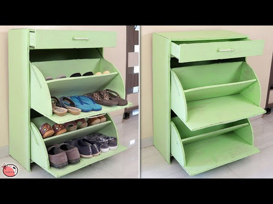 DIYShoeRack #HandmadeThings #DIYProjects Creative !!! DIY Shoe Stand !!! How to Make Shoe Rack at Home Stay tuned with us for more quality diy art and ...