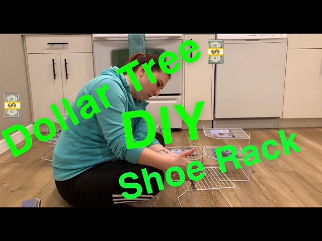 Budget Friendly DIY shoe rack