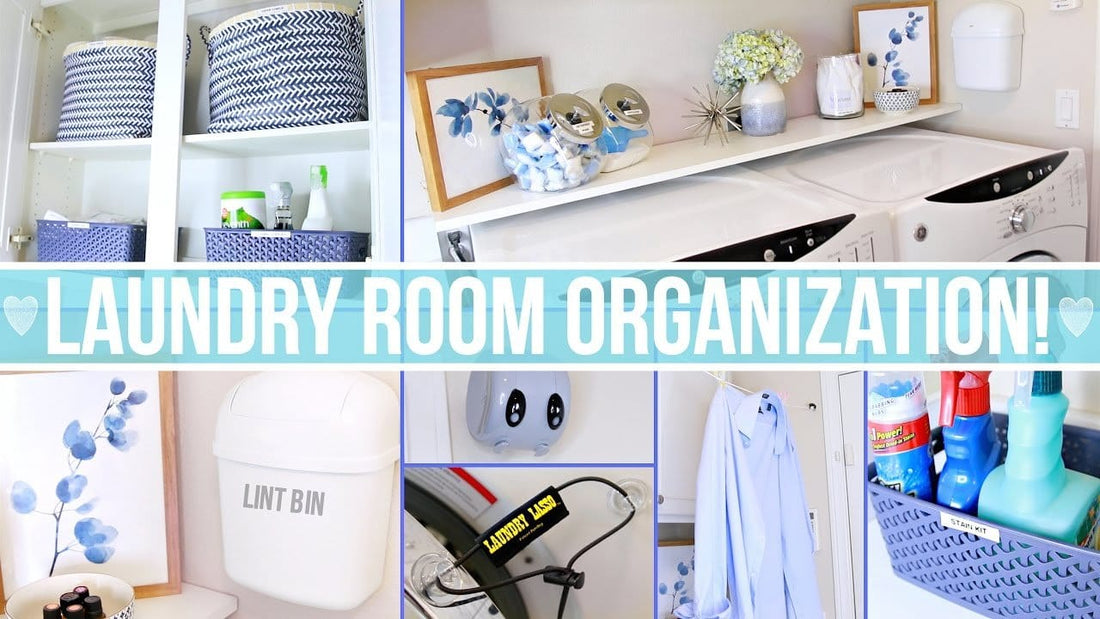 ORGANIZE WITH ME! Today i'll be organizing my laundry room area including laundry room supplies and cleaning supplies, etc