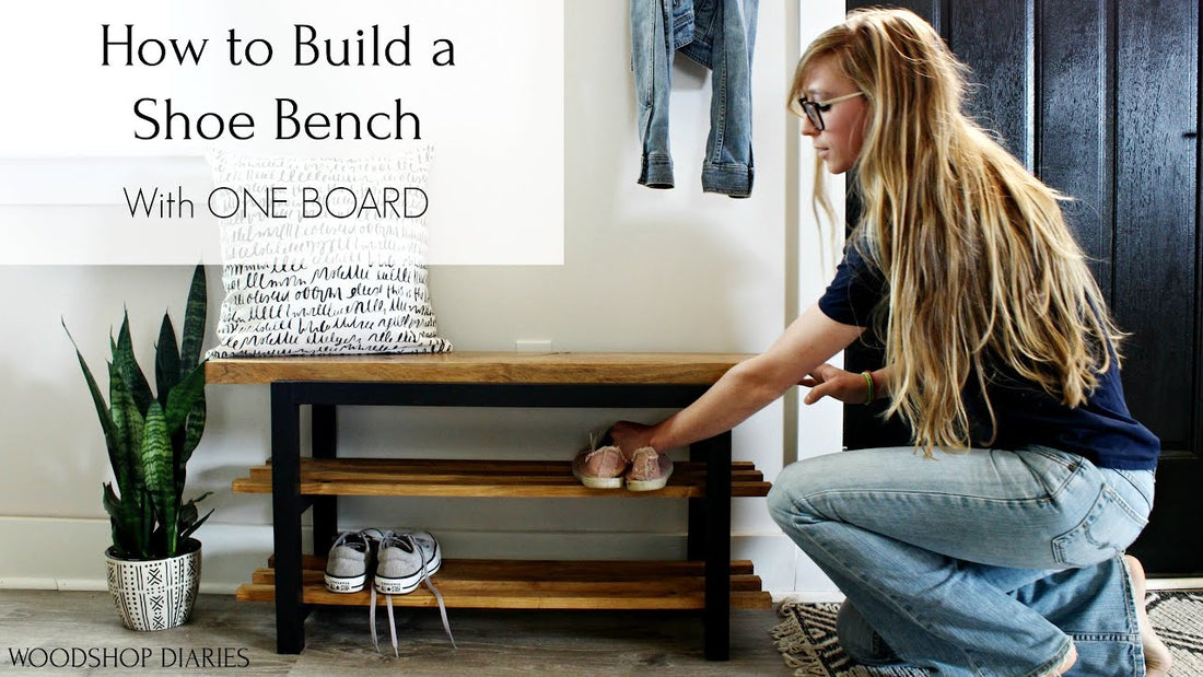 How to Build a Modern Shoe Bench {With ONE 2x10 Board!} by Shara Woodshop Diaries (10 months ago)