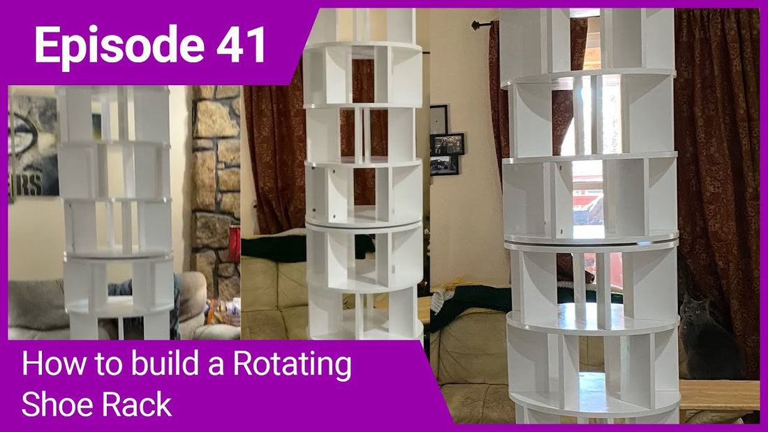 Ep 41 - Rotating Shoe Rack by MK Designs Fine Woodworking and More LLC (1 month ago)
