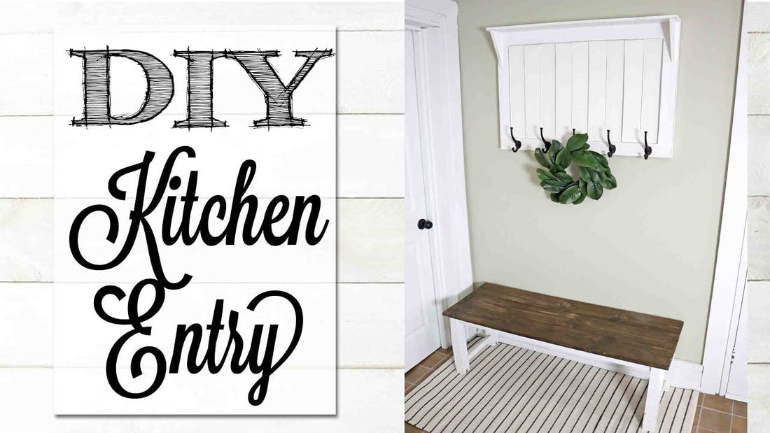 See the kitchen mud room area be transformed with a fresh coat of paint, a brand new interior door, and updated accessories! DIY Kitchen Door Makeover ...