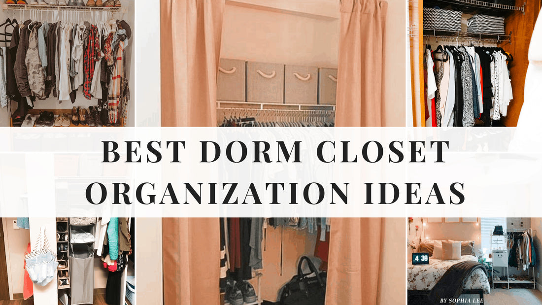 This post is all about dorm closet organization.