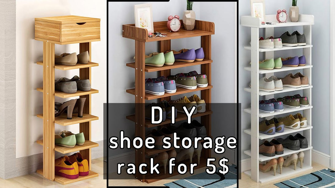 DIY shoe storage rack design I build it from recycled wood pallets, I build this shoe storage cabinet\stand with 50 cm width in this video and you can build it with ...