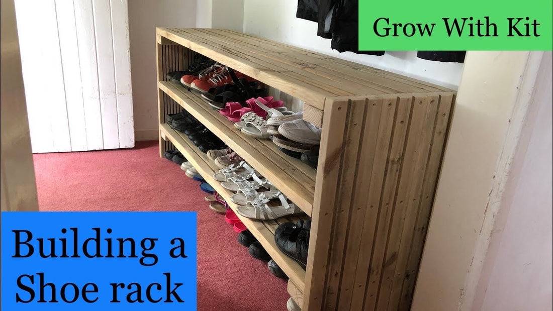 Building a shoe rack bench - Reclaimed wood Project by Grow With Kit (1 year ago)