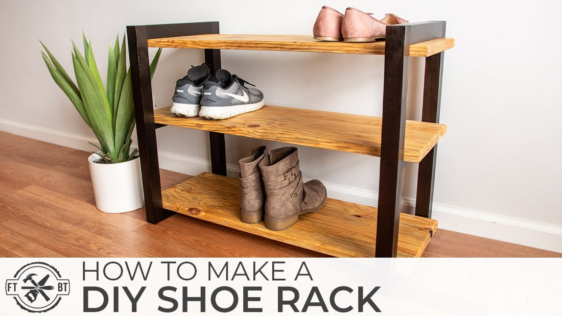 How to Make a DIY Shoe Rack with a Unique Finish by Fix This Build That (1 year ago)