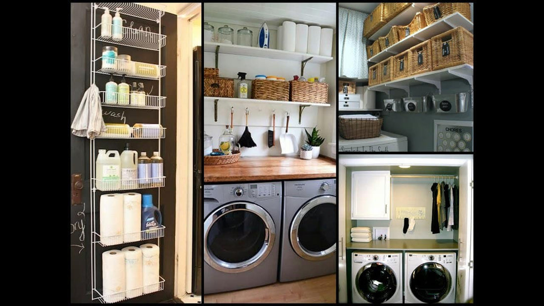 Small laundry room design and organization ideas