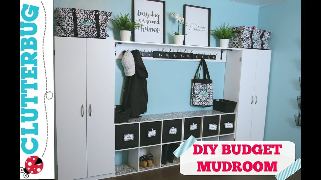 Let's get organized! Want to create more storage in your home on a budget? Check out DIY Mudroom organizing and decorating ideas for a mudroom in your ...