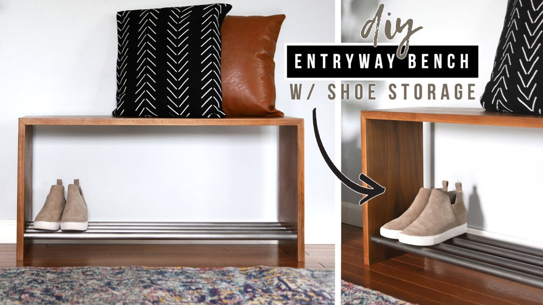 DIY Storage Bench (With Shoe Rack!) by DIY Huntress (11 months ago)