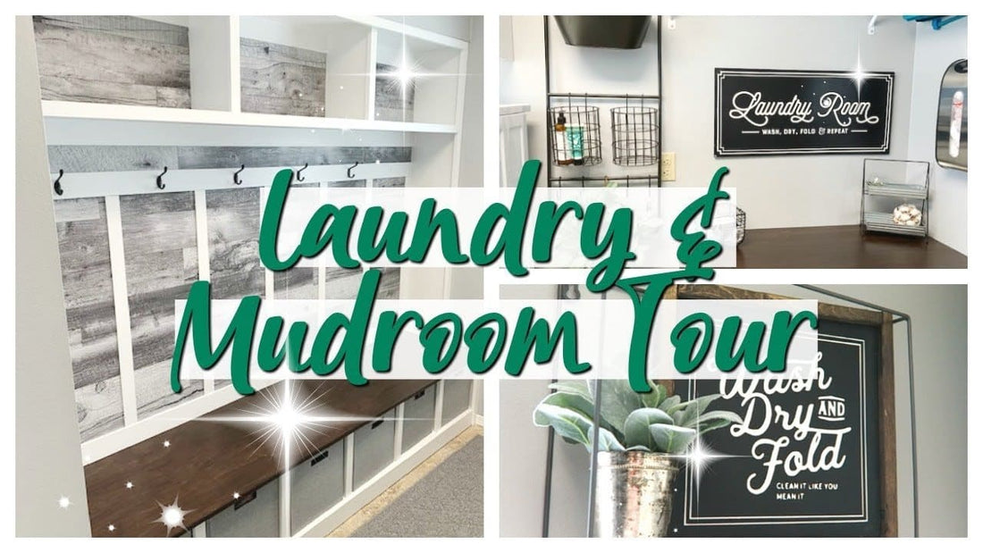 In today's video, I share a full tour of our recently DIY updated laundry room and mudroom! I went for the modern farmhouse look! We wanted to utilize all of the ...