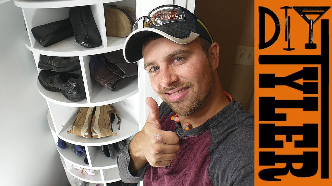 Build a MASSIVE Rotating Shoe Rack | Store All Your Shoes In A Small Closet by DIYTyler (3 years ago)
