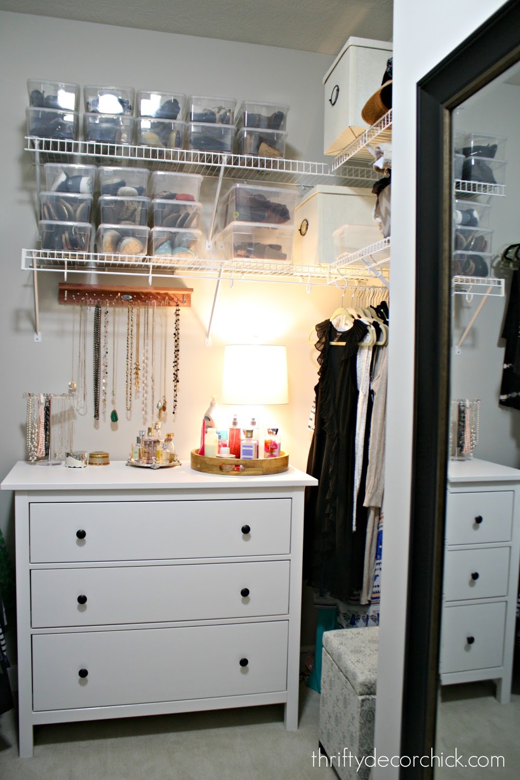 DIY Walk-in Closet Makeover Reveal! {With IKEA Pax Units}