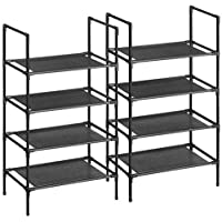 2-Pack Songmics 4-Tier Non-Woven Fabric Layer Shoe Rack only $13.99