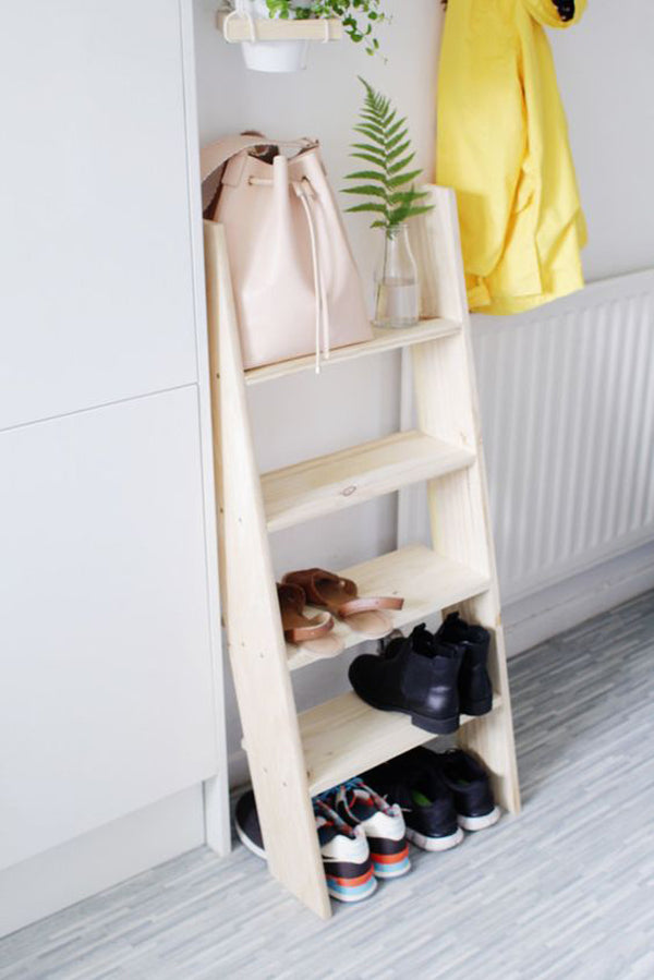 10 Stylish DIY Shoes Racks Integrated With Interiors