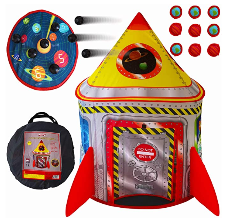 5-in-1 Rocket Ship Play Tent