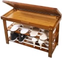Mllieroo Bamboo 2-Tier Shoe Rack Storage Bench for $28 + free shipping w/ $35