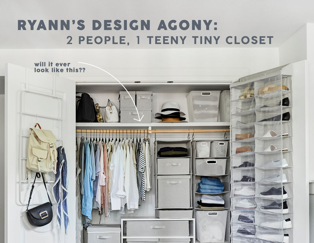 Two People, One Tiny Closet  A Small Space Storage Agony with 5 Problems & 5 Clever Solutions