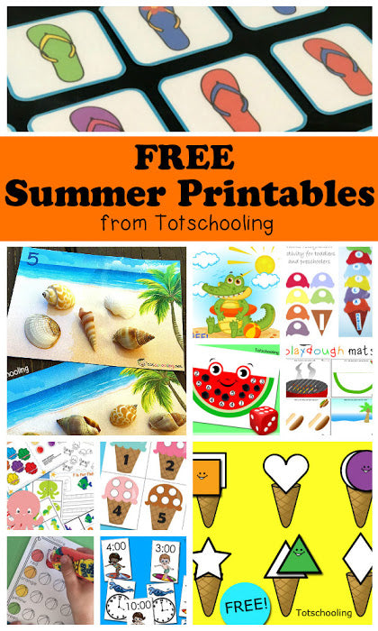 Free Summer Printables for Kids