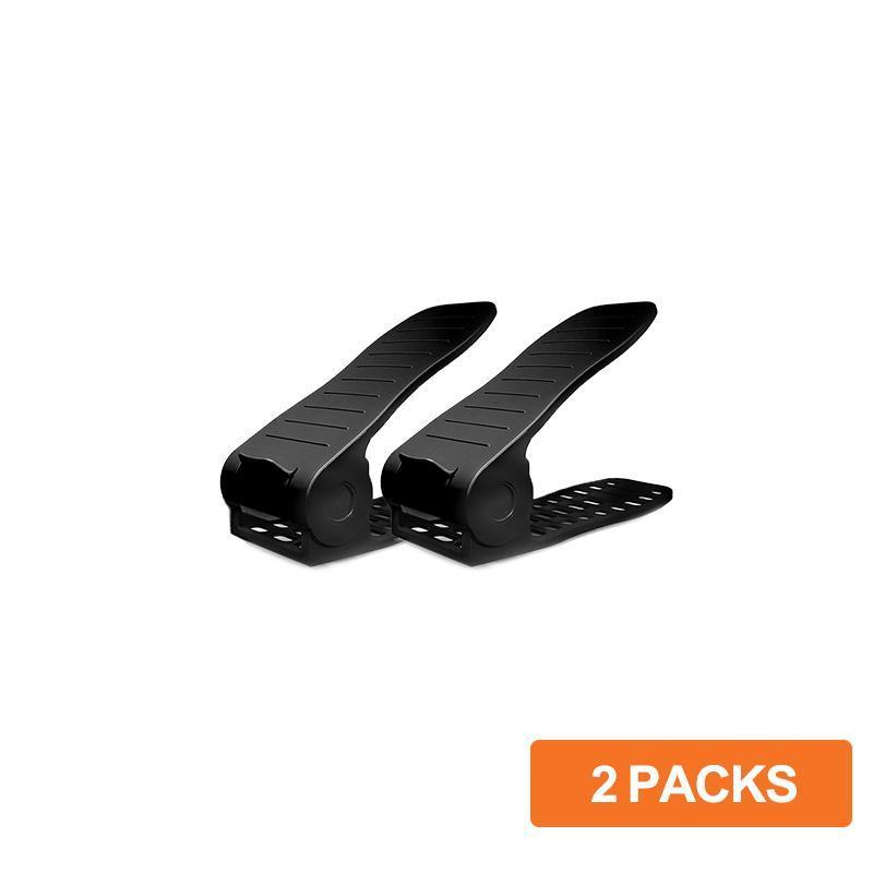 Adjustable Shoe Rack Space Saver (Black)