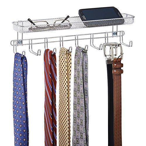 Selection catenus closet wall mount accessory organizer for storage of ties belts watches glasses accessories