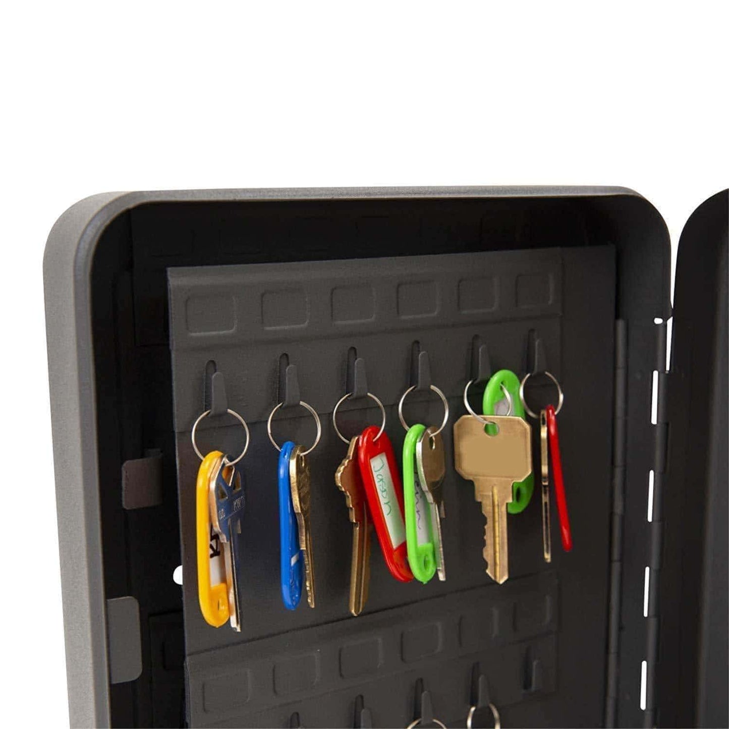 Results houseables key lock box lockbox cabinet wall mount safe 7 9 w x 9 9 l 48 tags black metal combination code locker storage organizer outdoor keybox closet for realtor real estate office