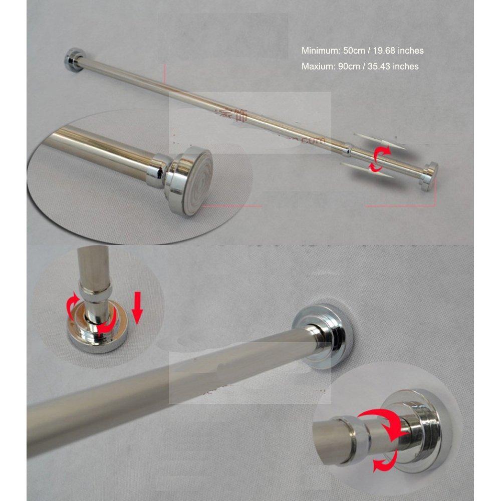 Buy szdealhola stainless steel extendable tension closet rod extender hanging pole retractable