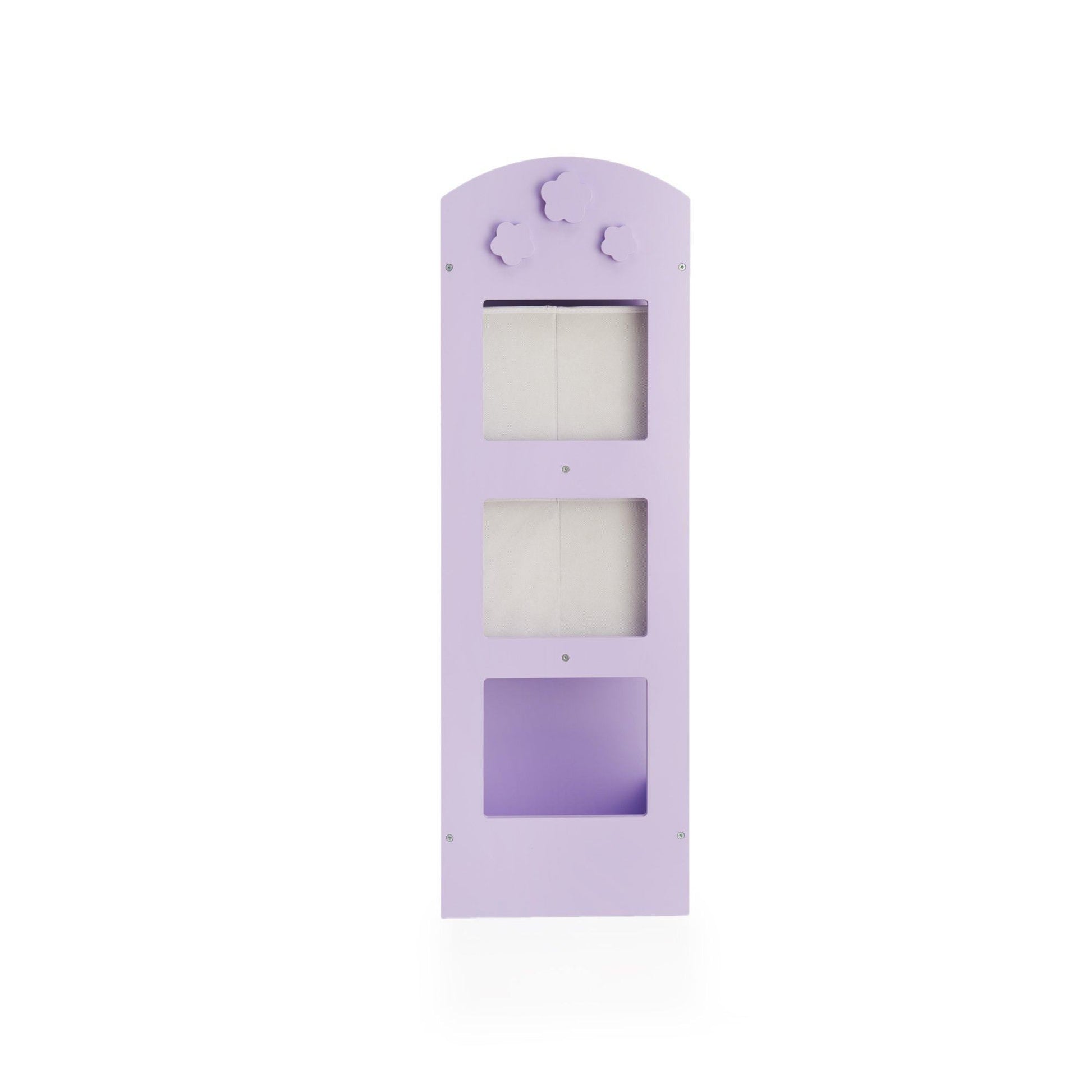 Amazon guidecraft see and store dress up center lavender pretend play storage closet with mirror shelves armoire for kids with bottom tray costume storage dresser