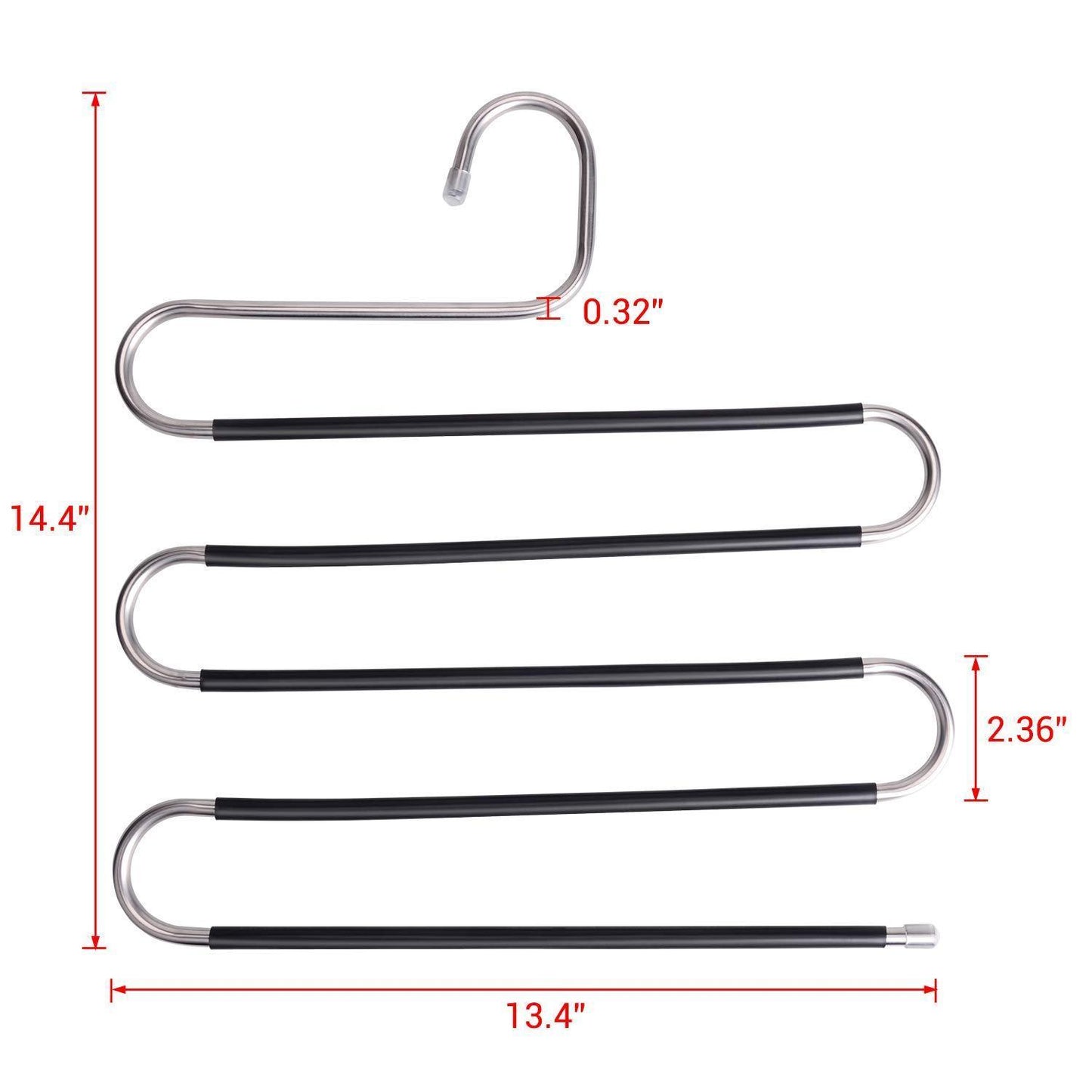 Discover the ieoke pant hangers durable slack hangers multi layers stainless steel space saving clothes hangers closet storage for jeans trousers 4 pack
