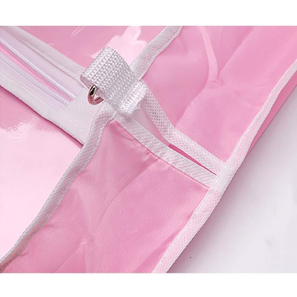 Latest qees pink costume garment bag with 4 zipper pockets 37 clear kids garment bags dance costume bags childrens garment costume bags for dance competitions travel and closet storage yfz71 3 pcs