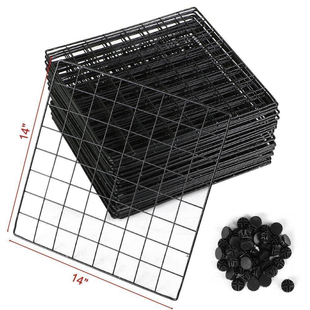 Get genenic 12 cube closet organizer garage storage racks sets shelf cabinet wire grids panels and units for books plants toys shoes clothes stainless steel black