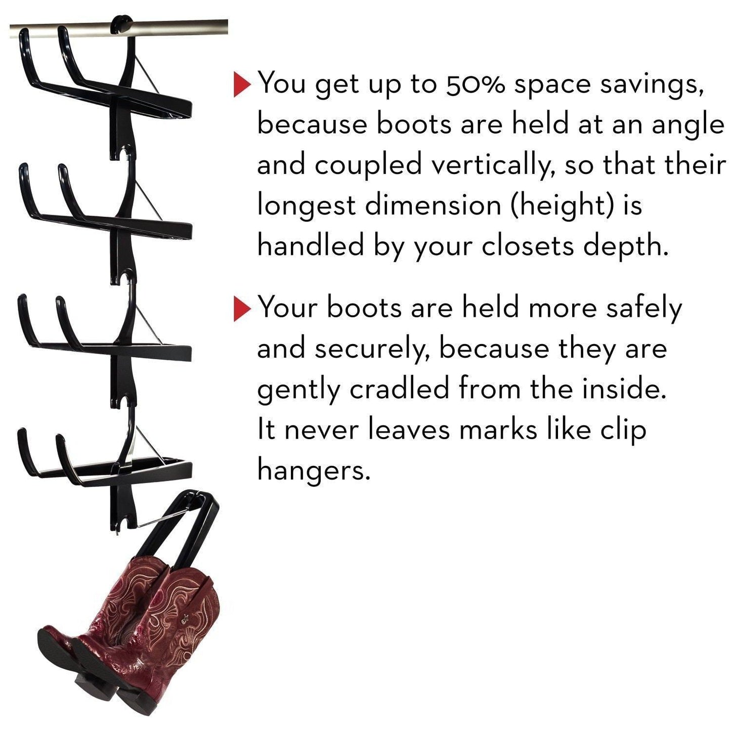 Discover the best boot butler boot storage rack as seen on rachael ray clean up your closet floor with hanging boot storage easy to assemble built to last 5 pair hanger organizer shaper tree