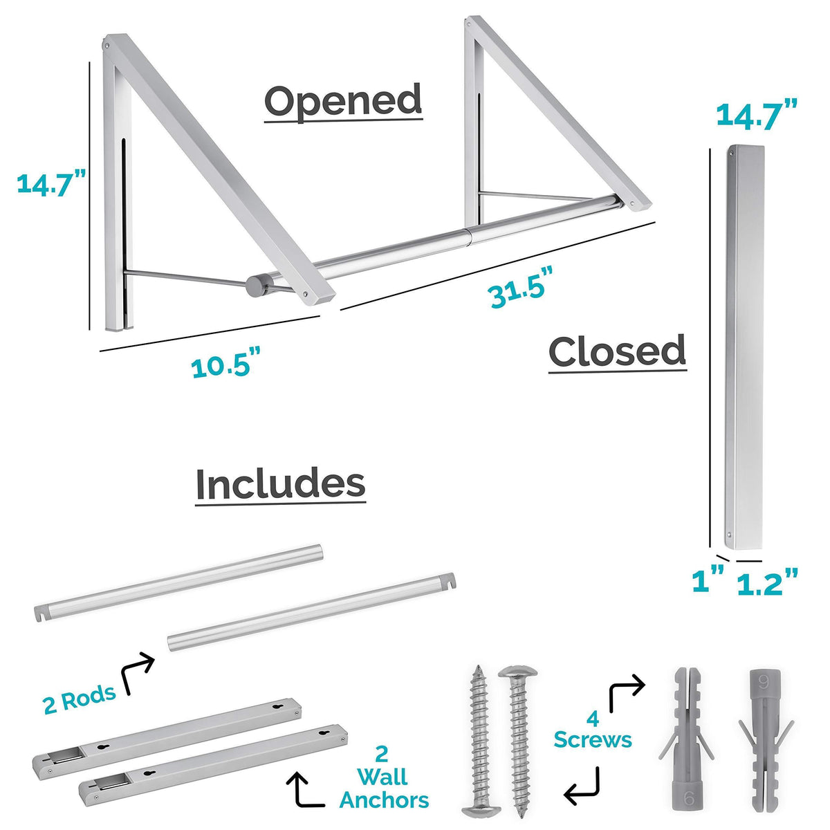 Amazon Stock Your Home Retractable Closet Rod And Clothes Rack – Keith ...