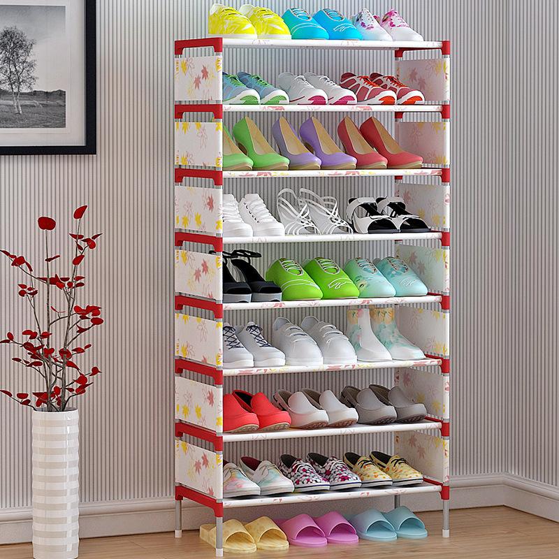 9 Tiers Large Capacity Adjustable Non-woven Fabric Shoe Rack
