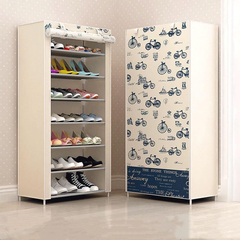 6-10 Tiers Multilayer Dustproof Household Saving Space Shoe Cabinet Rack