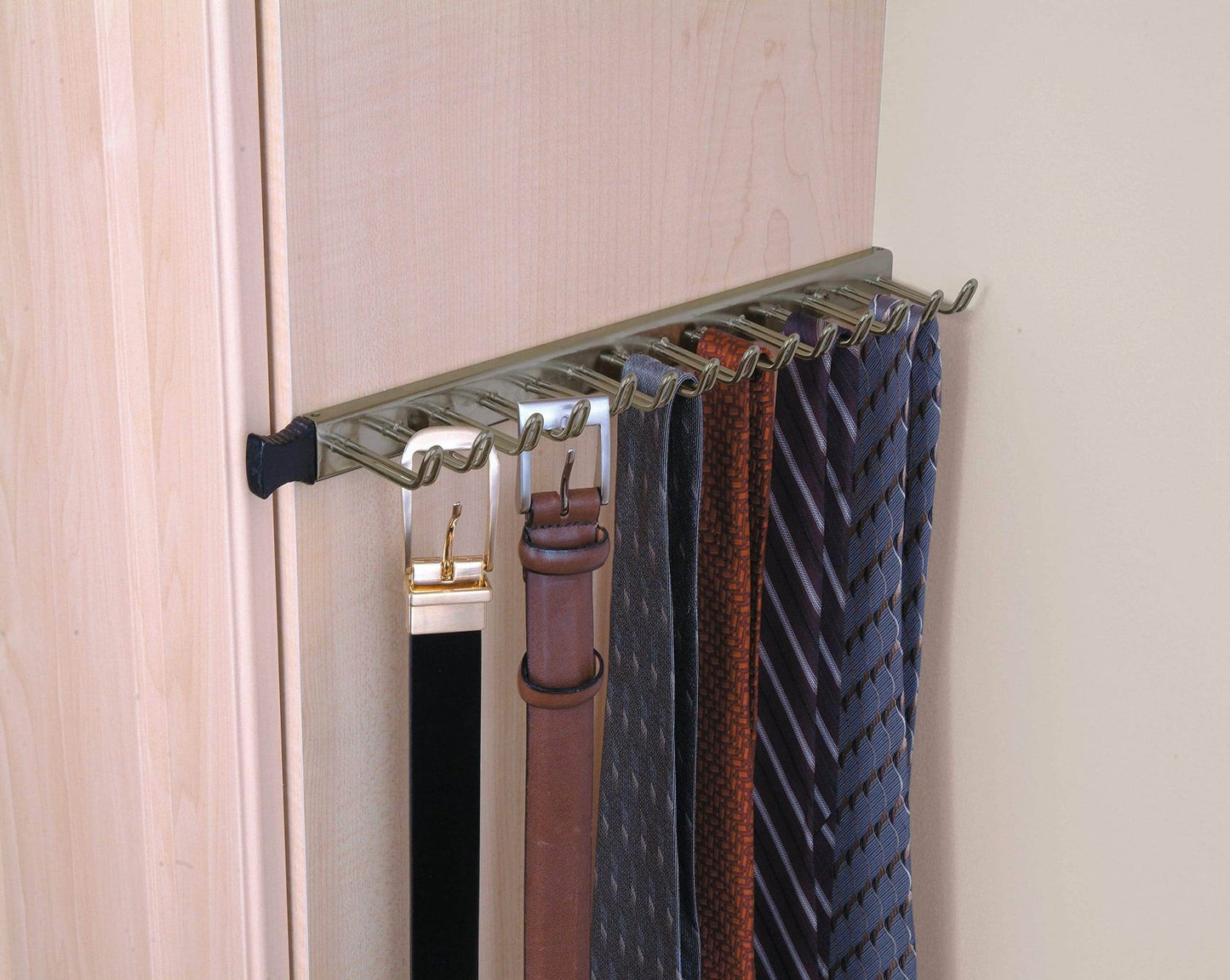 The best closetmaid 38053 14 hook tie belt rack nickel