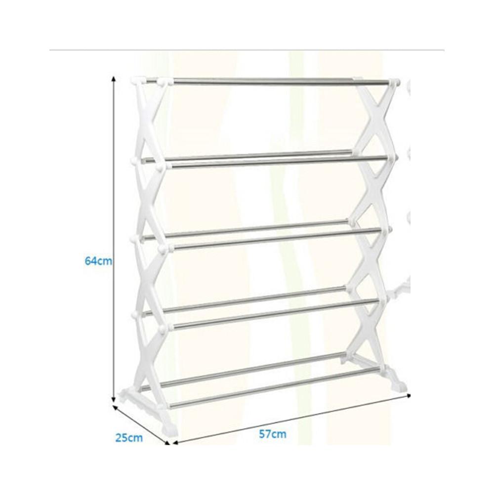 15 Pairs 5 Tier Level Stackable Space Saving Shoes Rack Organizer Storage Shelf