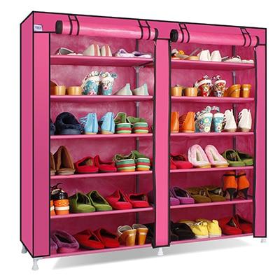 Capacity Shoes Storage Cabinet Double Rows